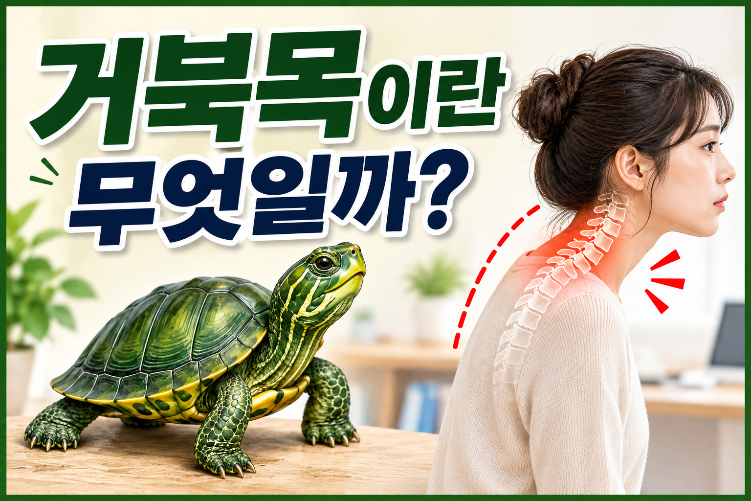 거북목이란 무엇일까? 목과 어깨 통증의 관계와 자세 관리 방법
