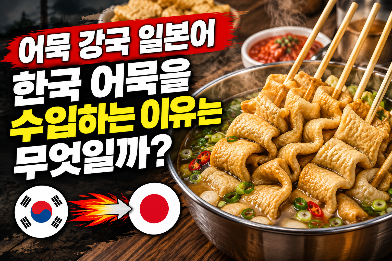 어묵 강국 일본이 한국 어묵을 수입하는 이유는 무엇일까?