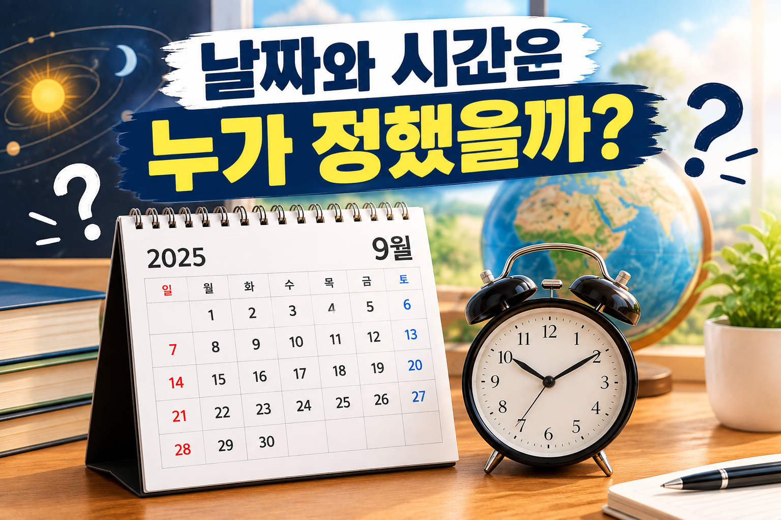 날짜와 시간은 누가 정했을까? 달력과 시계에 숨겨진 역사