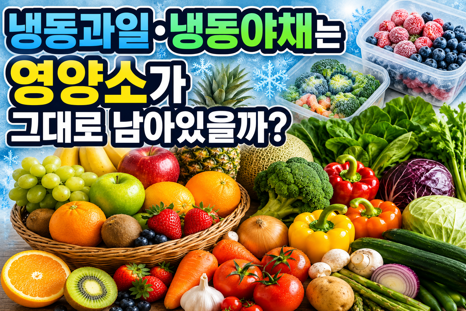 냉동과일·냉동야채는 영양소가 그대로 남아있을까?