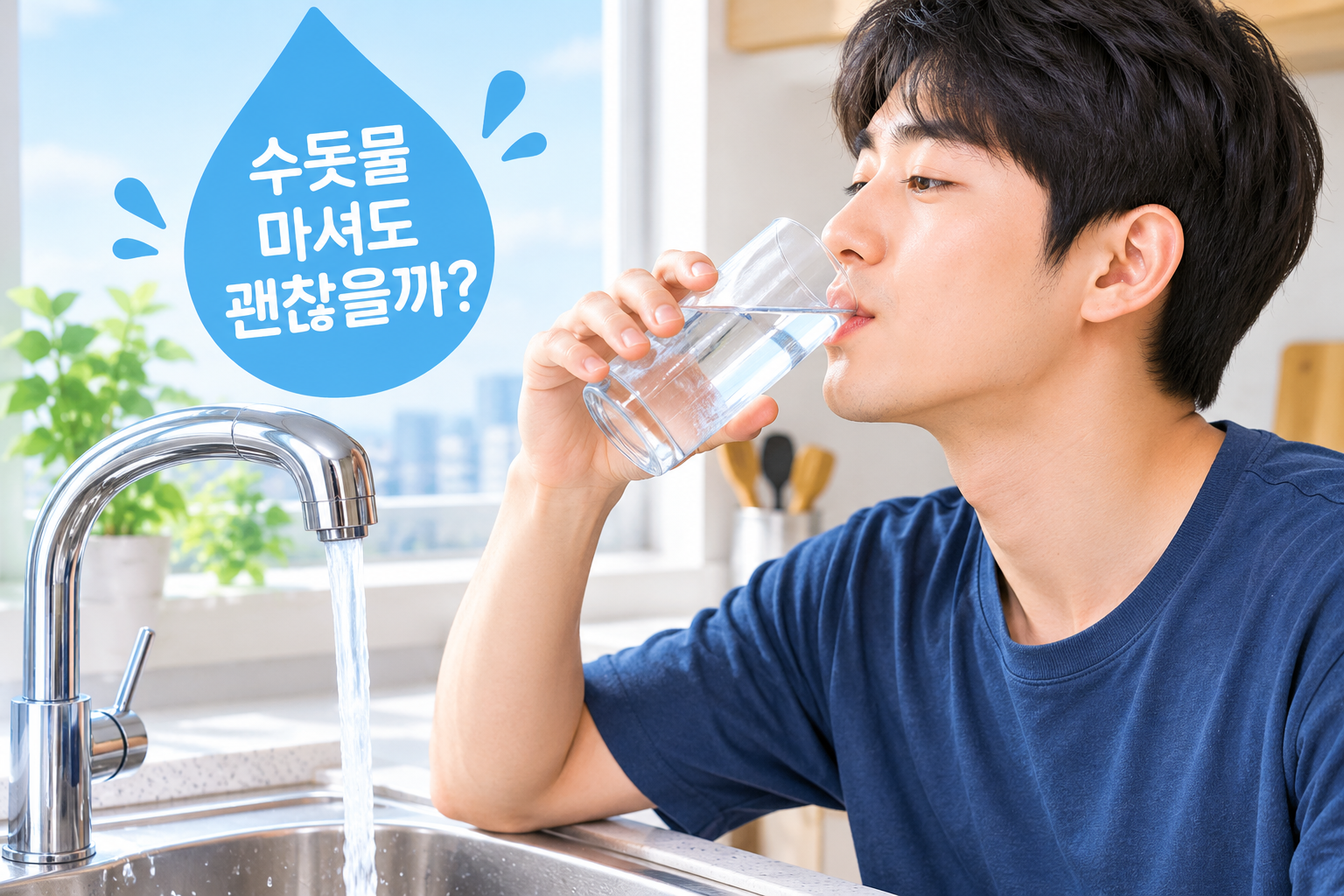 수돗물 마셔도 괜찮을까? 더울 때 벌컥벌컥 마셔도 될까?